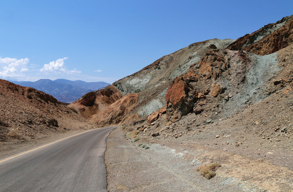 Artist's Palette from the road - California- Yosemite, Death Valley, and San Francisco