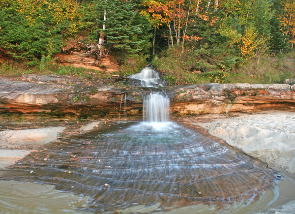 Pictured Rock Lakeshore Falls - Landscapes, Places, and Things in Nature