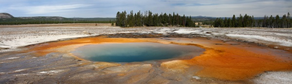 Opal Spring Pano - Yellowstone National Park