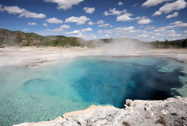 Sapphire Pool in Biscuit Basin - Yellowstone National Park