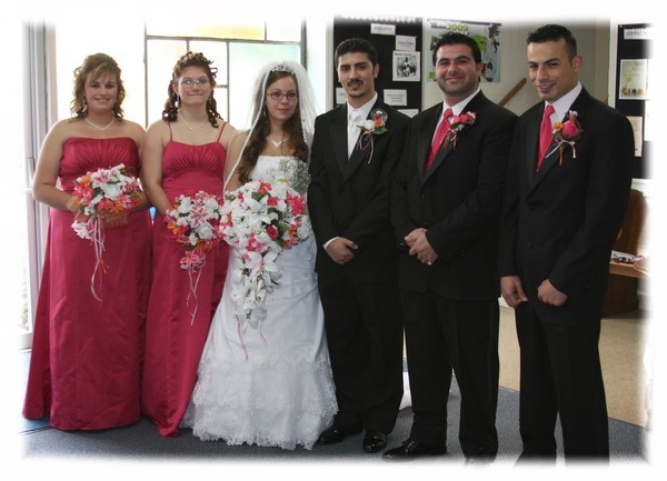 Group shot of Wedding Party - Wedding of Sam and Jessica