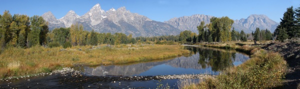 The Tetons Pano - Yellowstone National Park