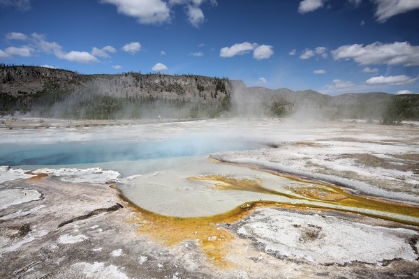 Doublet Pool in Upper Geyser Basin - Yellowstone National Park