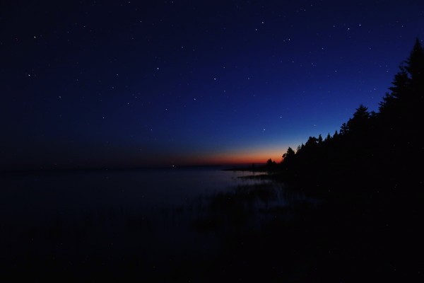 St Ignace Beach Dark Sky - Landscapes, Places, and Things in Nature