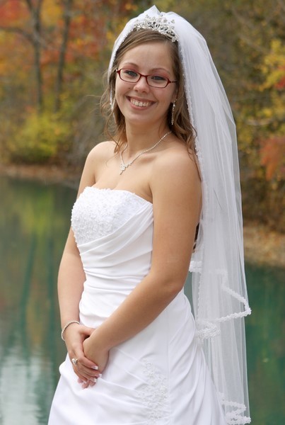 Bride with Fall Colors - Wedding of Sam and Jessica