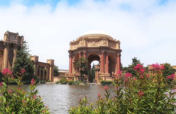 Flowers at The Palace of Fine Arts Theater - California- Yosemite, Death Valley, and San Francisco