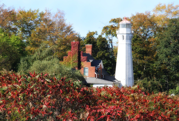 Port Sanilac Lighthouse in the Fall - Lighthouses