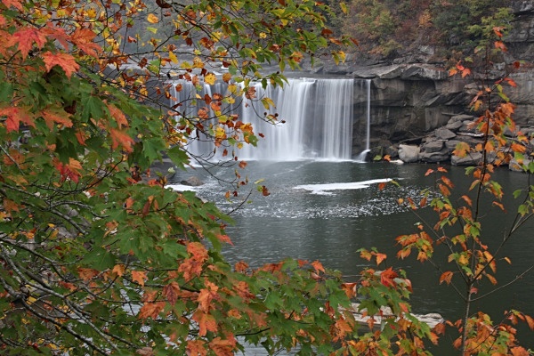Corbin Falls in the fall - Landscapes, Places, and Things in Nature