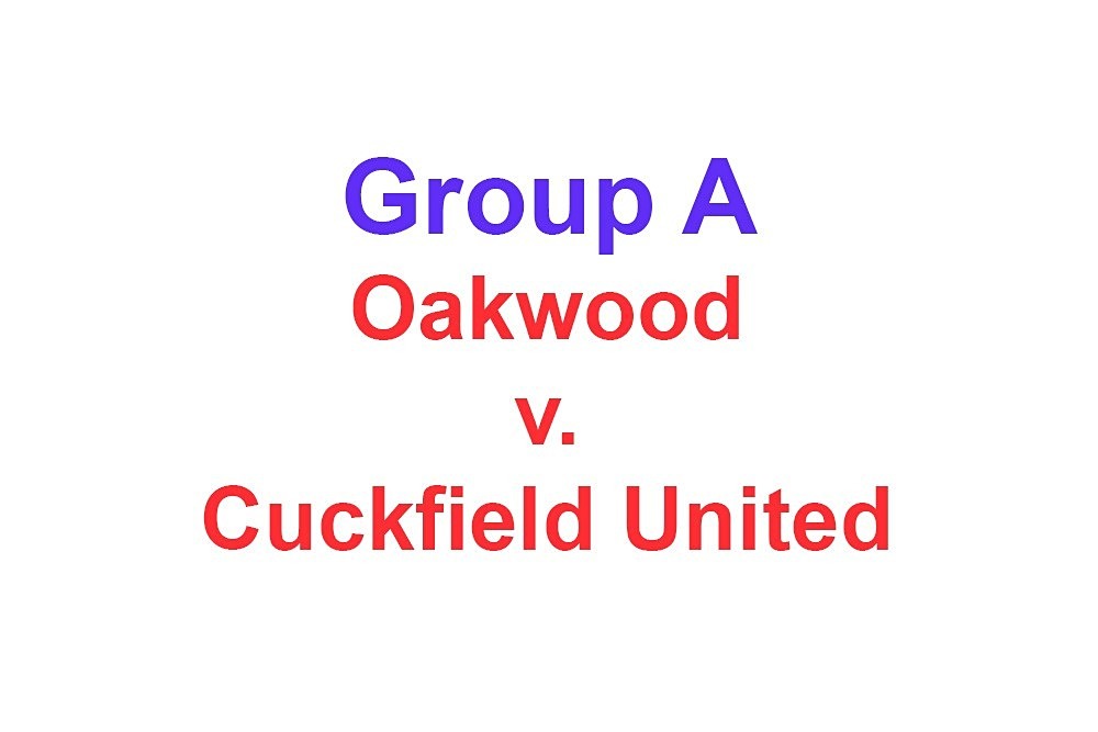  - Action: Group A: Burgess Hill White, Cuckfield United, Oakwood, Three Bridges Ambers