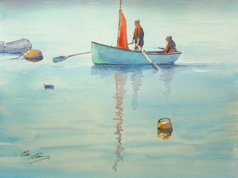 'The Oarsman' - 'Figures in the Landscape'
