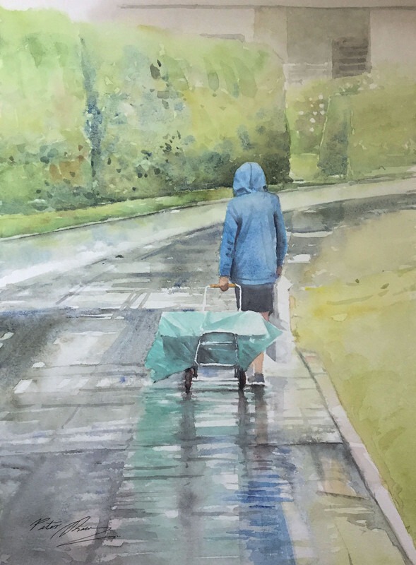 'Boy in the Rain' - 'Figures in the Landscape'