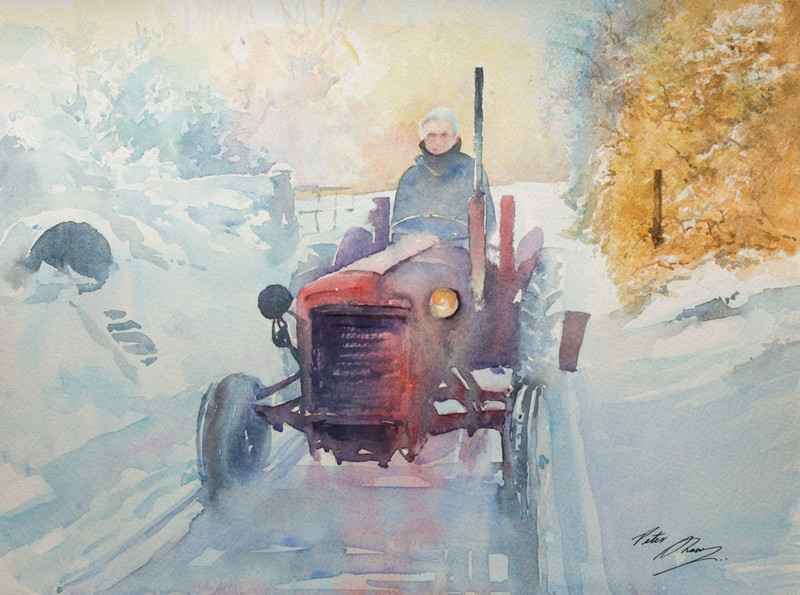 'Snow Tyres' - 'Figures in the Landscape'