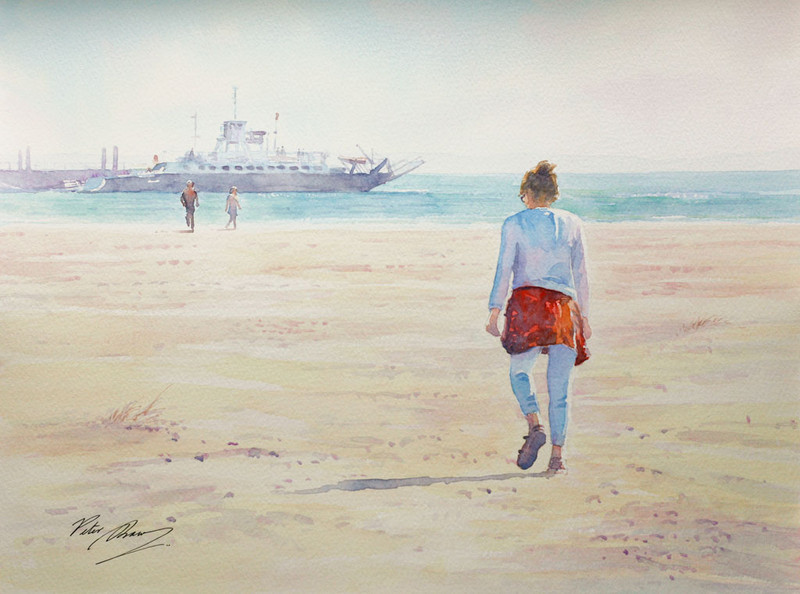 'Summer sands, Magilligan' - 'Figures in the Landscape'