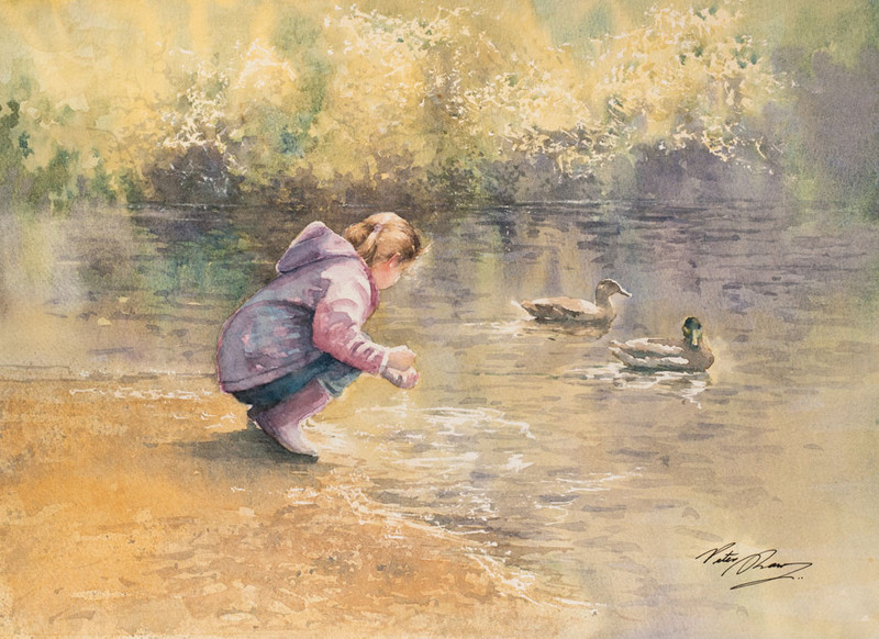 'The Pond' - 'Figures in the Landscape'