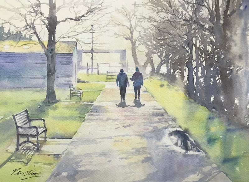'Walkers, Lough Neagh' - Latest Work