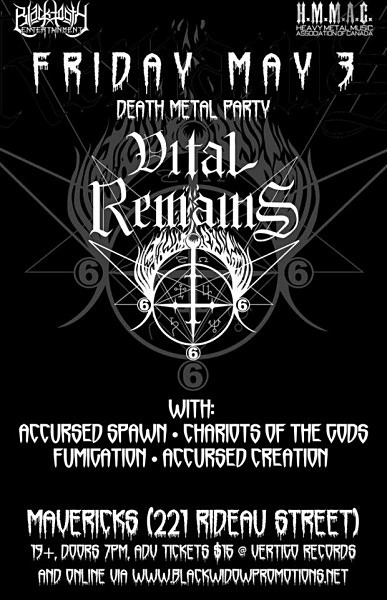 Vital Remains 2013 - Flyers