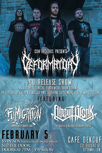 Deformatory feb 5th 2016 - Flyers