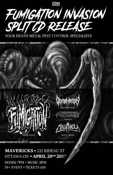 INVASION split cd release 2017 - Flyers