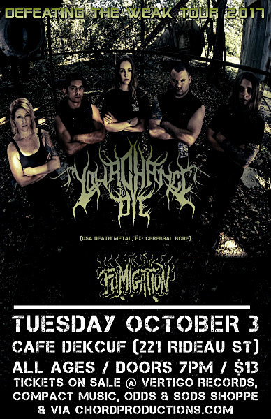 Your Chance to DIe Oct 3rd 2017 - Flyers