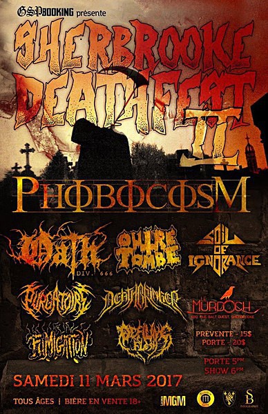 Sherbrooke Deathfest 2 2017 - Flyers