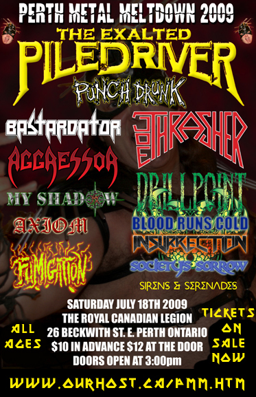Perth Metal Massacre 2009 - Flyers