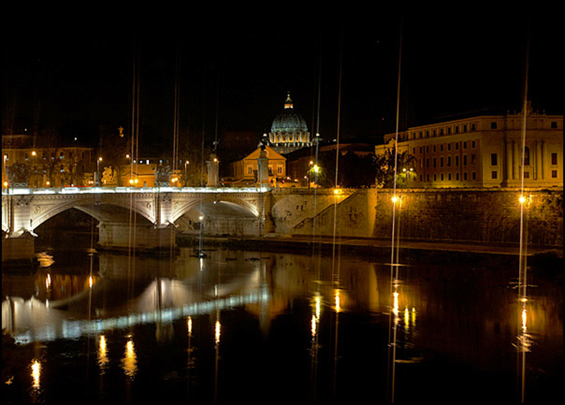 St Peters by night - Italy