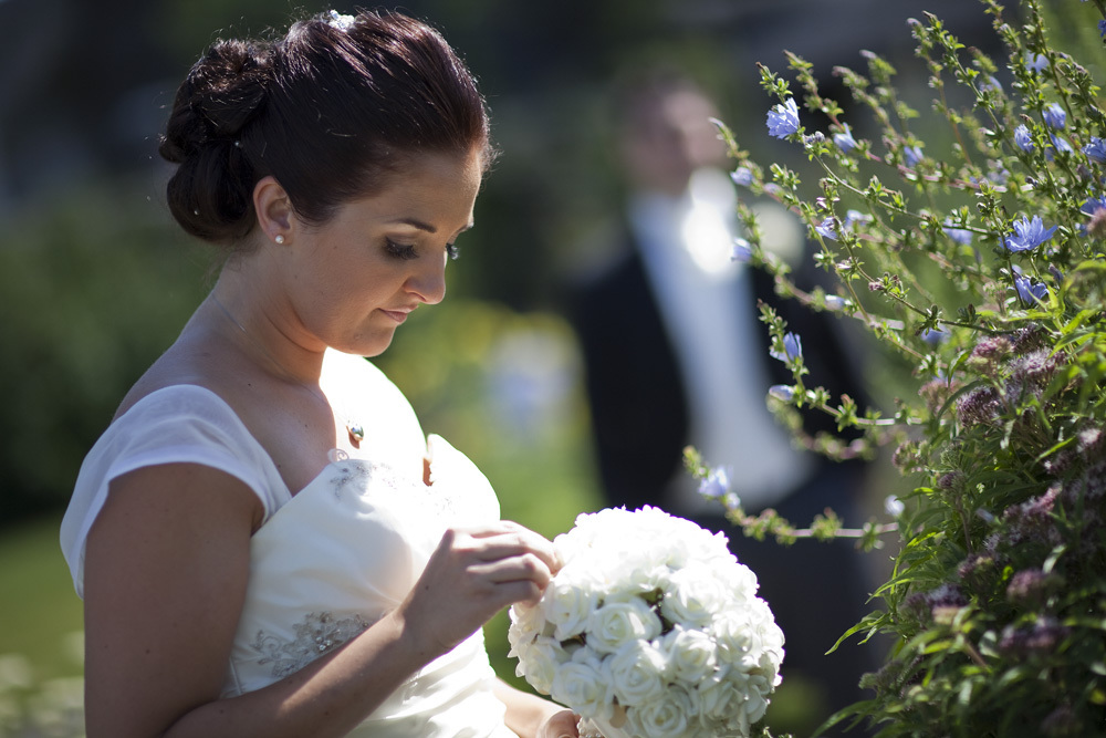 Bride and Groom at Bear Hotel, Cowbridge - Wedding Photography at The Bear Hotel, Cowbridge