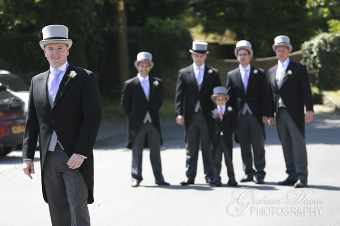 Groom and his Groomsmen at Wedding at St. Hilary - Wedding Photography at St. Hilary