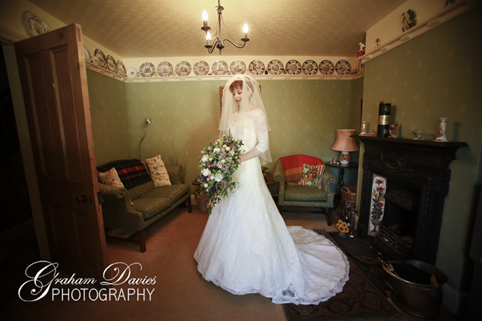 Bride getting ready wedding at St. Hilary - Wedding Photography at St. Hilary