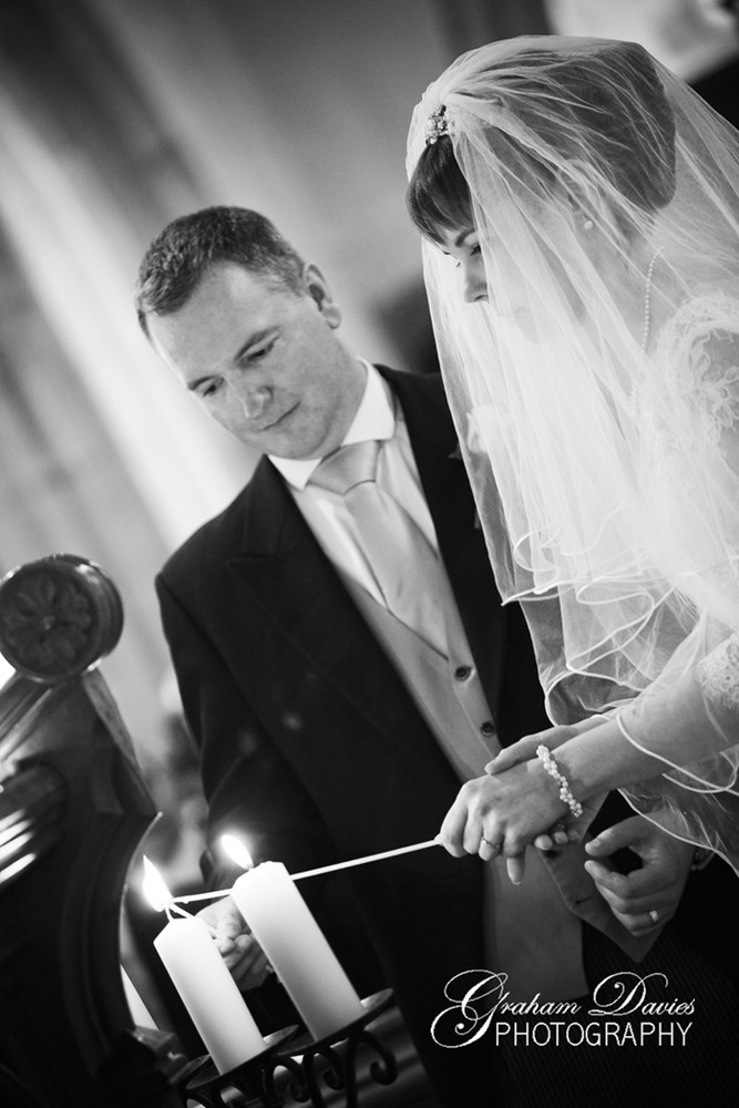 Bride & Groom at ceremony at Wedding at St. Hilary - Wedding Photography at St. Hilary