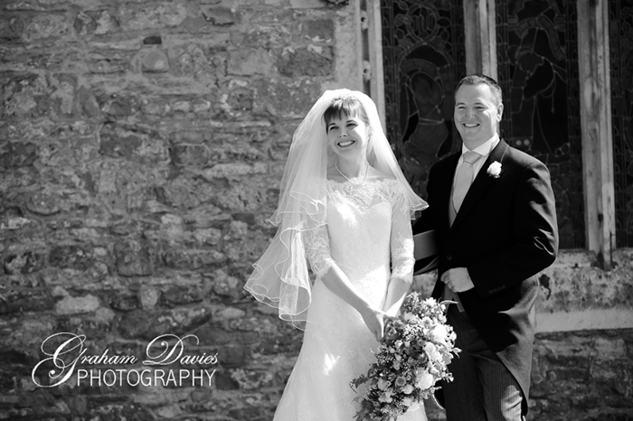 Bride & Groom at Wedding at St. Hilary - Wedding Photography at St. Hilary