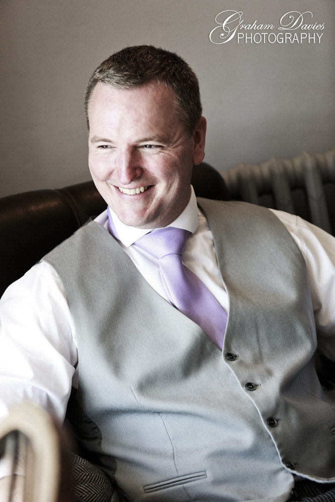 Groom getting ready wedding at St. Hilary - Wedding Photography at St. Hilary