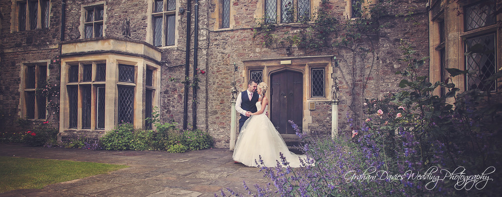 Miskin Manor Bride & Groom photo shoot - Wedding Photography at Miskin Manor