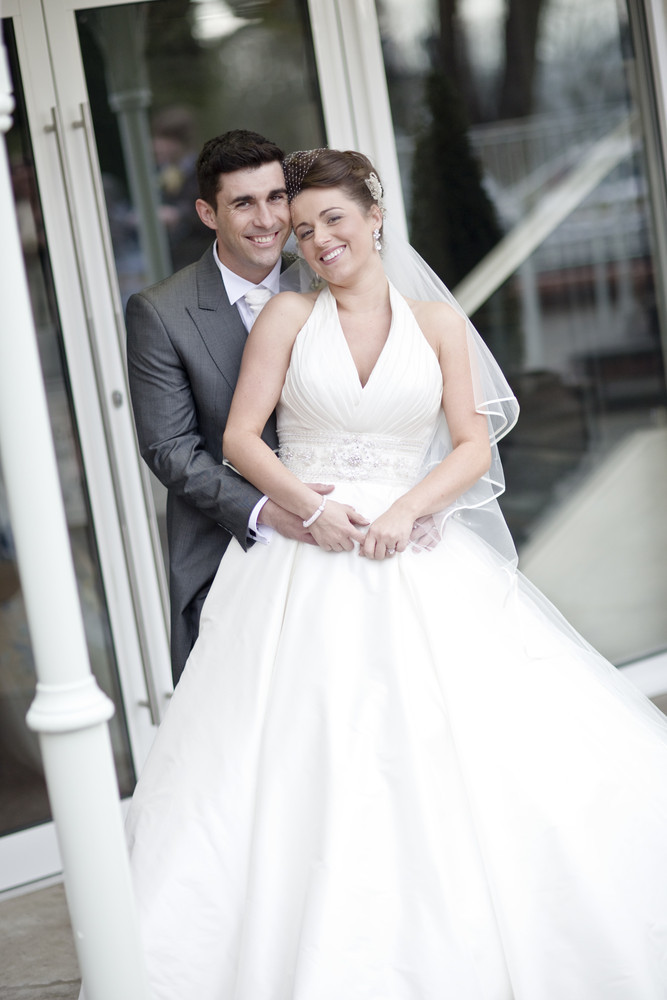 Bride & Groom at Coed y Mwstwr Hotel, Bridgend - Wedding Photography at Coed y Mwstwr Hotel