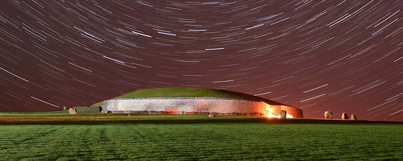 Newgrange monument,Co.Meath panorama