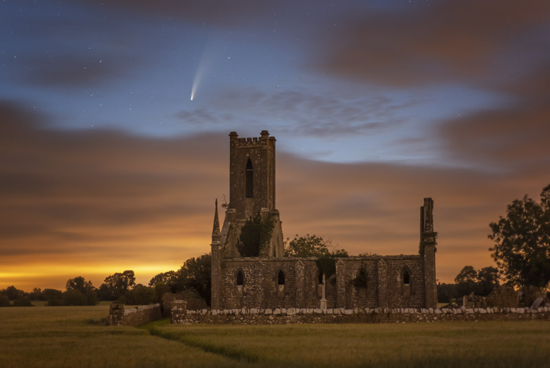 #133  Ballinafagh Church Comet Neowise - CO. KILDARE