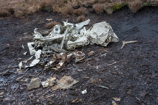 Meteor Wreckage in Meadow Clough - miscellaneous