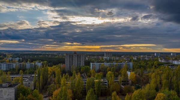 Pripyat aerial - Chernobyl, Pripyat & Duga Radar