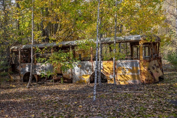 Abandoned Bus - Chernobyl, Pripyat & Duga Radar