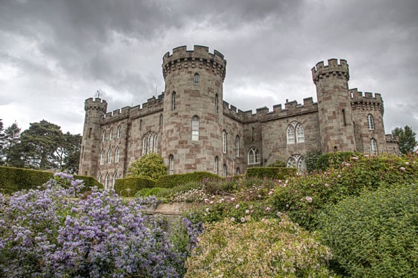 The Cholmondeley Pageant of Power  Cholmondeley vulcan bomber Pageant of Power  gothic castle  formal garden red bull