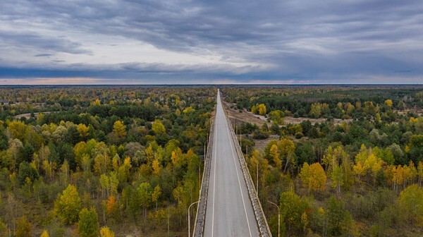 Road out of Pripyat - Chernobyl, Pripyat & Duga Radar