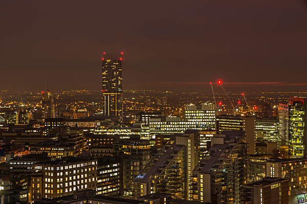 manchester at night urbex urban exploration betham tower manchester skyline Salford One Greengate
