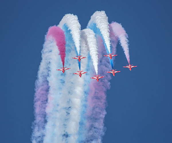 Southport Air Show 2014 lancaster bomber euro typhoon  red arrows spitfire