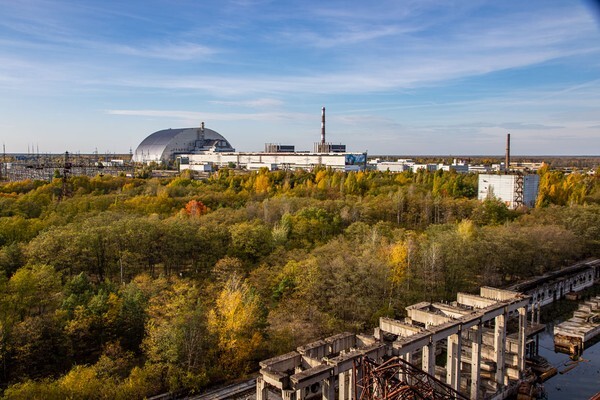 Power Plant from Reactor 5 - Chernobyl, Pripyat & Duga Radar
