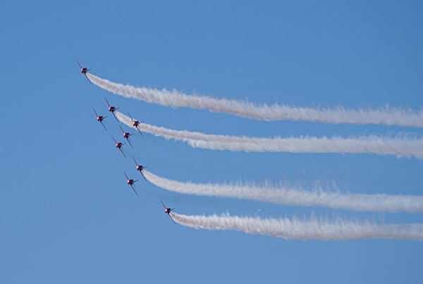 Southport Air Show 2014 lancaster bomber euro typhoon  red arrows spitfire
