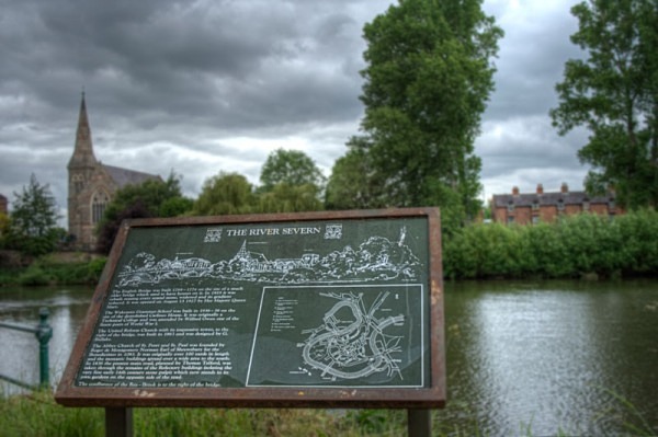 sabrina godess of the severn shrewsbury shropshire river severn the dingle shrewsbuy castle charles darwin