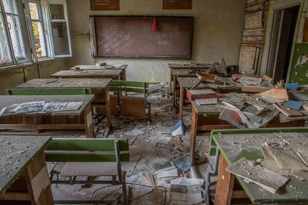 Class Room In Village - Chernobyl, Pripyat & Duga Radar