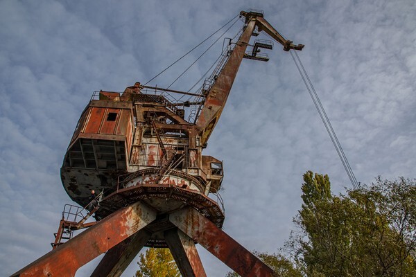 Pripyat River Cranes - Chernobyl, Pripyat & Duga Radar