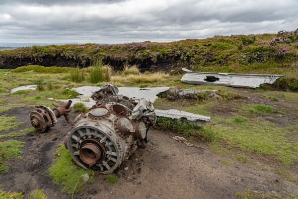 Mottram Moor plane wreck - Landscapes