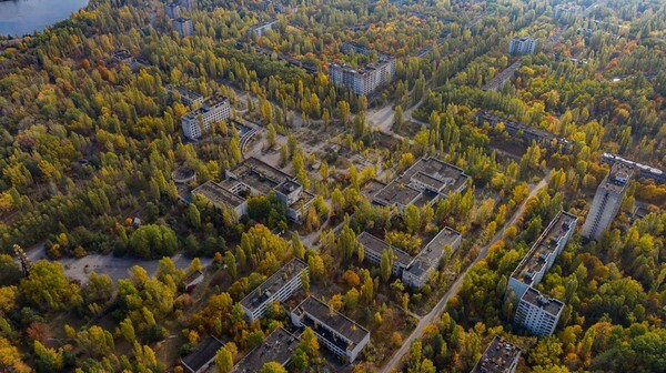 Pripyat aerial - Chernobyl, Pripyat & Duga Radar